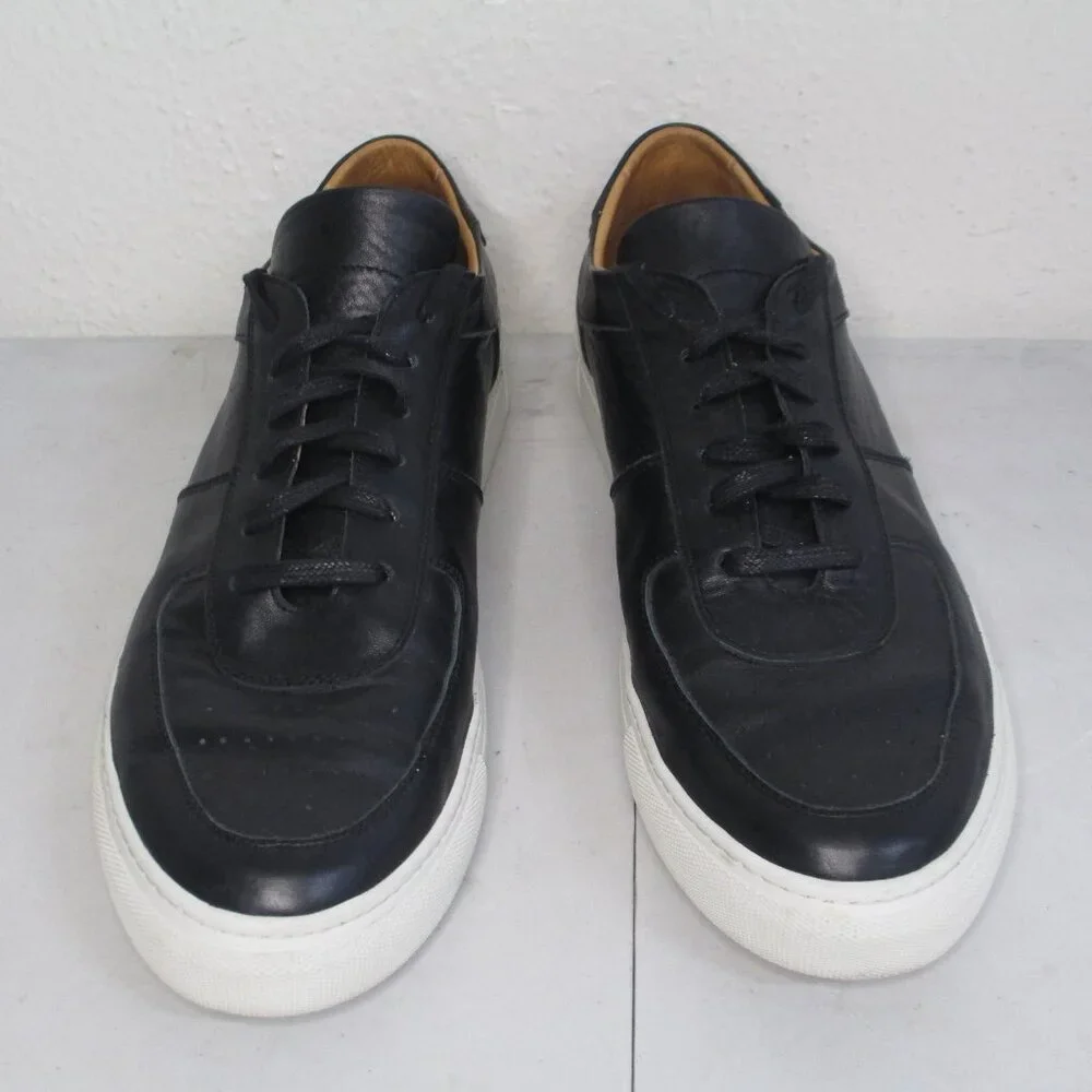 Beckett Simonon Garcia Mens Black Size 13 Leather Sneakers Lace up Shoes